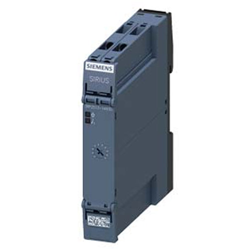 Siemens 3RP2513-1AW30, Timing Relay, Electronic Slow-Operating 1 Change-Over Contact, 1 Time Range 5...100 S 12-240 V AC/DC at 50/60 Hz AC with LED, Screw Terminal