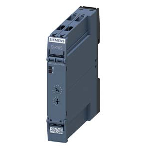Siemens 3RP2525-1AW30, Timing Relay, Electronic On-Delay 1 Change-Over Contact, 7 Time Ranges 0.05 s...100 h 12-240 V AC/DC at 50/60 Hz AC with LED, Screw Terminal