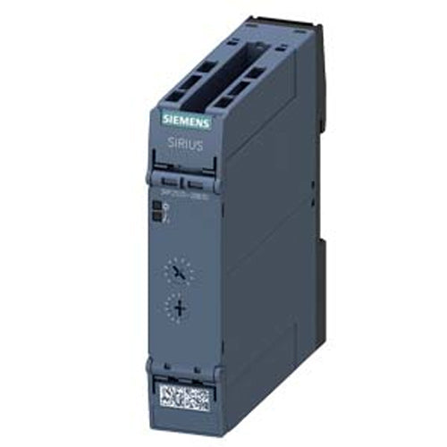 Siemens 3RP2525-2BW30, Timing Relay, Electronic On-Delay 2 Change-Over Contacts, 7 Time Ranges 0.05 s...100 h 12-240 V AC/DC at 50/60 Hz AC with LED, Spring-Type Terminal (Push-In)