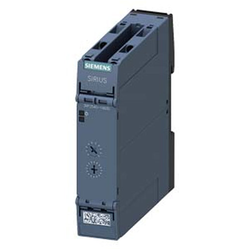 Siemens 3RP2540-1BW30, Timing Relay, Electronic OFF Delay without Control Signal or Smooth Passing Make Contact Non-Volatile 7 Time Ranges 0.05...600 s 12-240 V AC/DC, 2 Change-Over Contacts at 50/60 Hz AC with LED, Screw Terminal
