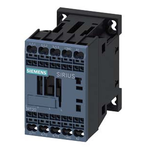 Siemens 3RT2017-2MB42-0KT0, Power Contactor, AC-3e/AC-3, 12 A, 5.5 kW / 400 V, 3-Pole, 24 V DC, 0.85-1.85* Uc, Auxiliary Contacts: 1 NC, Spring-Loaded Terminal, Frame Size: S00, No Auxiliary Switch Can Be Added