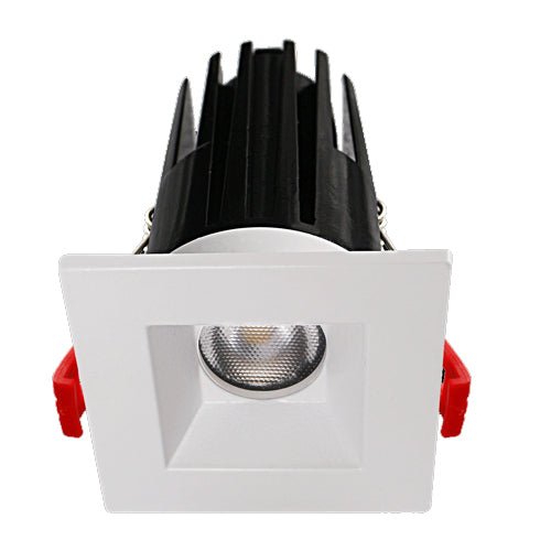 Lotus LED-1-S7W-5CCT-1SRWH, 2" Recessed LED, 120V Square White, 7W, 5CCT, 480 Lumens, CRI 90+