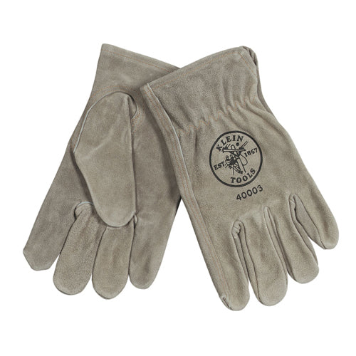Klein Tools 40003, Cowhide Driver's Gloves, Small, Gray