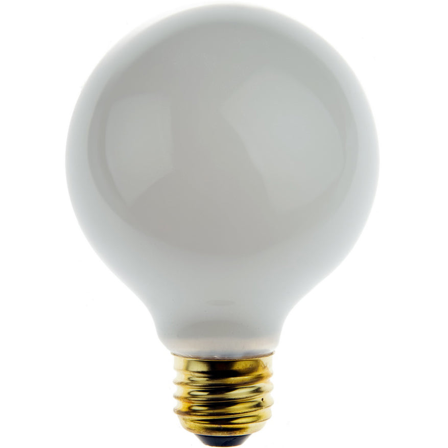 Philips 51525, 60G25/W/3PK, 60W Decorative Globe G25 White, 120V, E26 Medium Base Incandescent Bulb