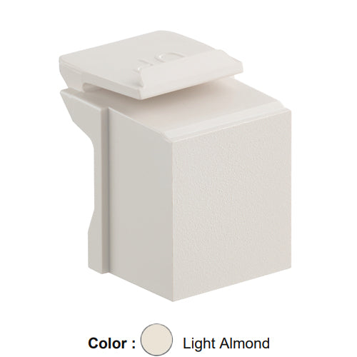 Leviton 41084-BT, Blank Quickport Insert, Light Almond (Pack of 10)