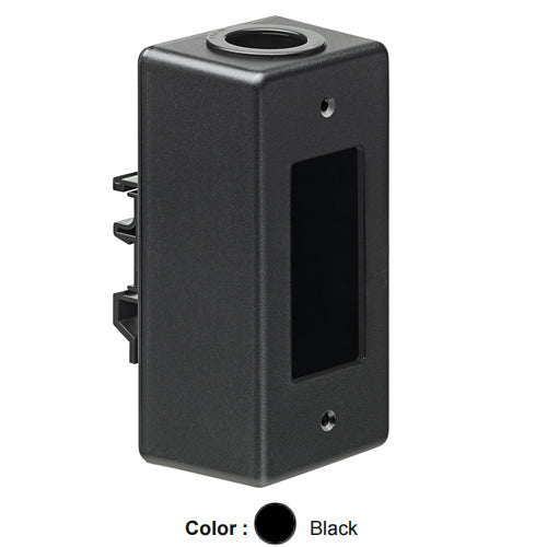 Leviton 41089-DN, Quickport DIN Rail-Mount Box, Empty, Black
