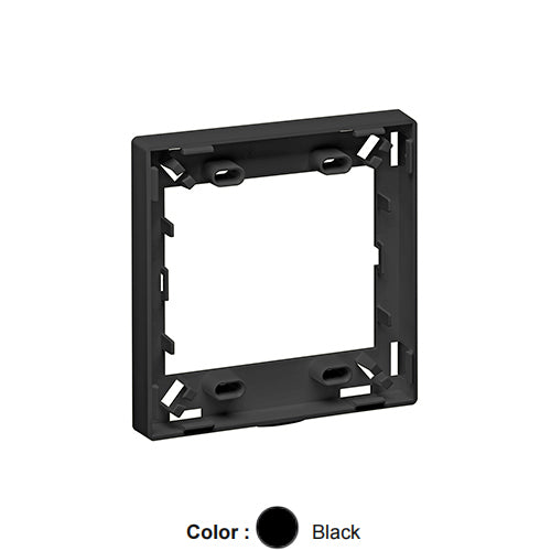 Leviton 41290-DRE, Multimedia Outlet System (MOS) Fiber Storage/Spacer Ring, Black