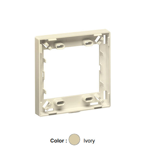 Leviton 41290-DRI, Multimedia Outlet System (MOS) Fiber Storage/Spacer Ring, Ivory