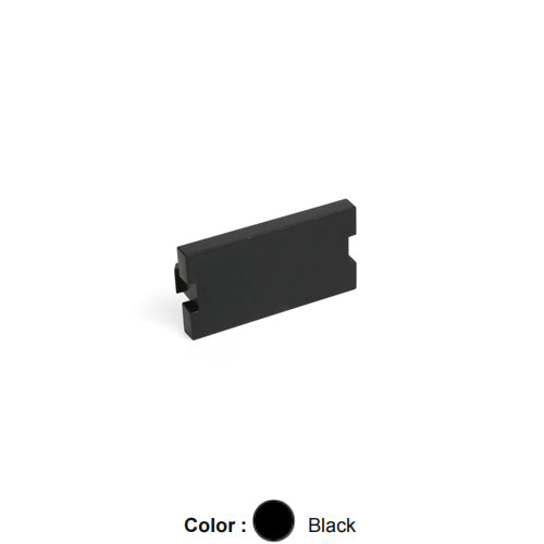Leviton 41291-1BE, Blank Multimedia Outlet System (MOS) Module, 1 Units High, Black, 2 Packs