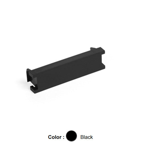 Leviton 41295-5BE, Blank Multimedia Outlet System (MOS) Module, 0.5 Units High, Black, 5 Packs