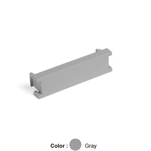 Leviton 41295-5BG, Blank Multimedia Outlet System (MOS) Module, 0.5 Units High, Gray, 5 Packs