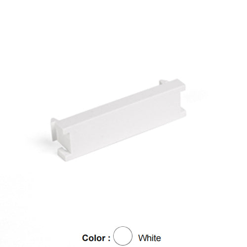 Leviton 41295-5BW, Blank Multimedia Outlet System (MOS) Module, 0.5 Units High, White, 5 Packs