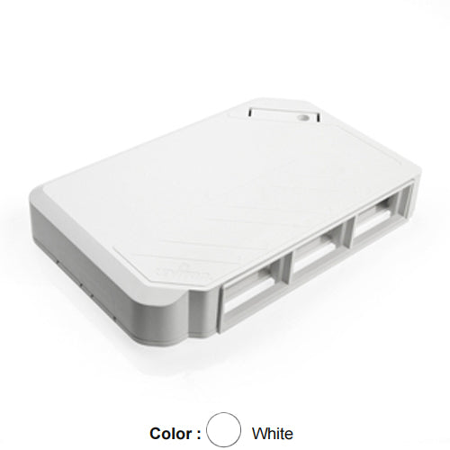 Leviton 41296-MMW, Multimedia Outlet System (MOS) Surface Mount Box, White