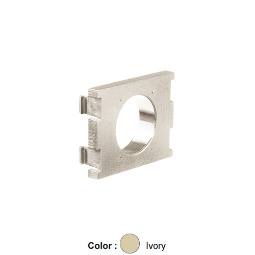 Leviton 41297-2PI, Multimedia Outlet System (MOS) Passthrough Module, 1.5 Unit High, Ivory, 2 Packs