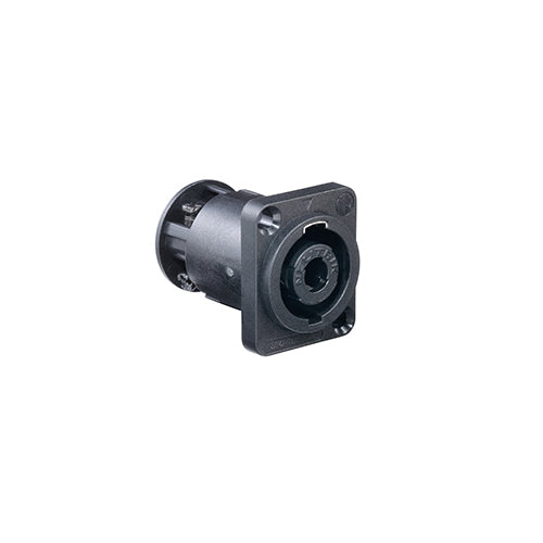 Leviton 41297-SP4, Multimedia Outlet System (MOS) speakON Connector, 4-Pole, 1.5 Units High, Screw Terminal