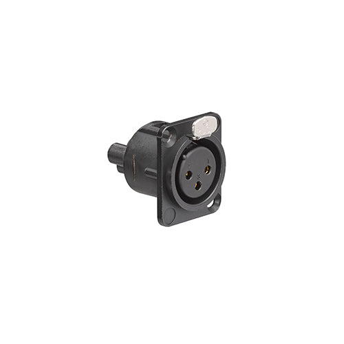 Leviton 41297-XL3, Multimedia Outlet System (MOS) XLR Connector, 3-Pole, 1.5 Units High, Screw Terminal