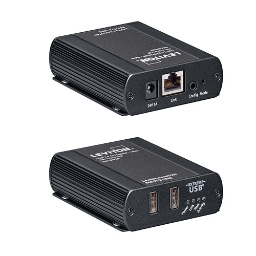 Leviton 41910-U2B, USB 2.0 Extender, Transmitter and Receiver, 100 Meters