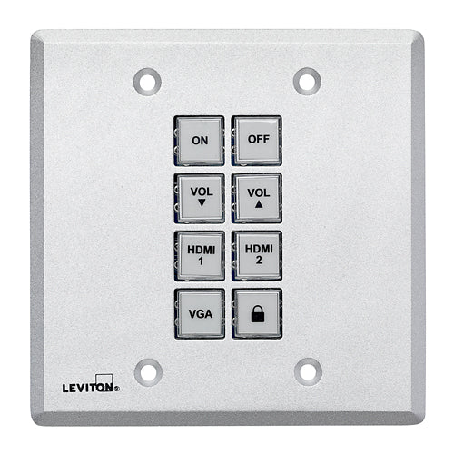 Leviton 41920-CP8, 8-Button Control Panel Wallplate