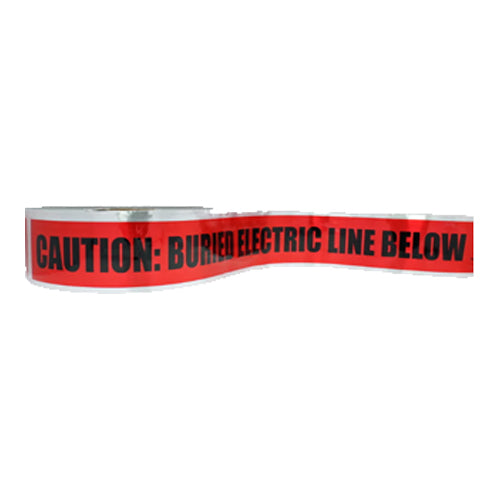 Ideal Industries 42-201, Detectable Underground Tape "Caution Buried Electric Line", Red, 3" x 1,000'