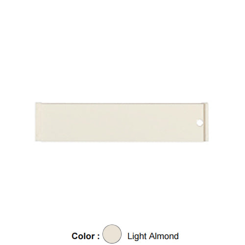 Leviton 42081-IDT, Identification Windows Screw Covers for Stainless-Steel and Angled Wallpates with ID Windows, Light Almond