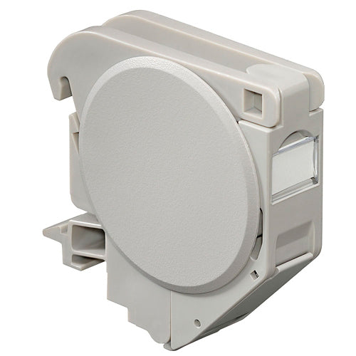 Leviton 42089-1DN, Universal QuickPort DIN Rail Module, Gray