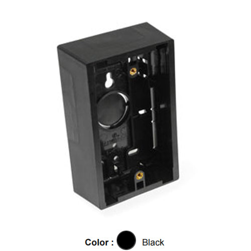 Leviton 42777-1EB, Shallow Surface Mount Back Box, Single-Gang, 4.72'' H x 2.96'' W x 1.45'' D, Black