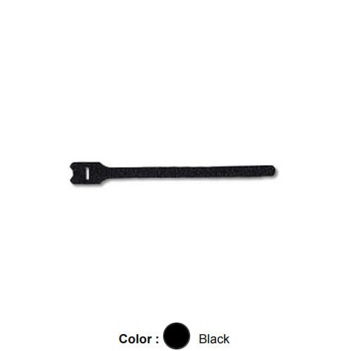 Leviton 43108-8, 8 inch Recloseable Hook & Loop Tie Wraps, Black (25 Per Pack)