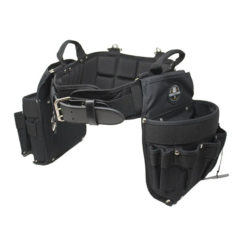 Rack-A-Tiers 43506, Electrician's Edge Pro, Combo Belt w/Pouches & Hangers 3X-Large (50" – 55″) , Black
