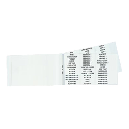 Ideal Industries 44-154, Wire Marker Booklet, Load Center Legends