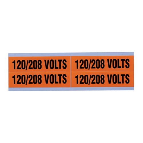 Ideal Industries 44-296, Voltage/Conduit Marker Cards, "120/280", 4/card, Pack of 5