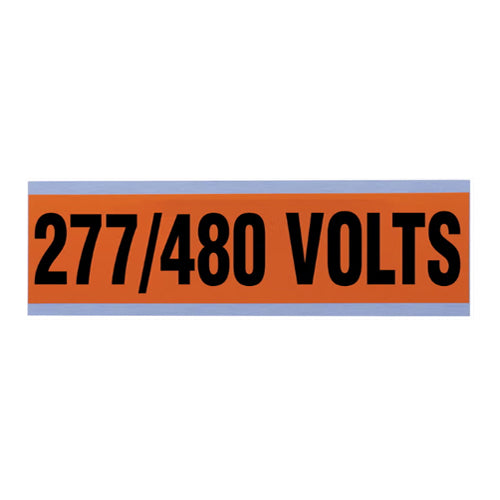 Ideal Industries 44-298, Voltage/Conduit Marker Cards, "277/480V", 1/card, Pack of 5