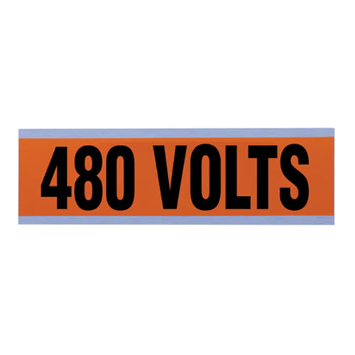 Ideal Industries 44-314, Voltage/Conduit Marker Cards, "480V", 1/card, Pack of 5