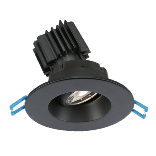 Lotus LRG3-3018K-HO-BK, 3" Round Black Regressed Gimbal LED High Output 11W, 120VAC, Dim to Warm 3000-1800K, 770 Lumens, Dimmable, 38° Beam Angle