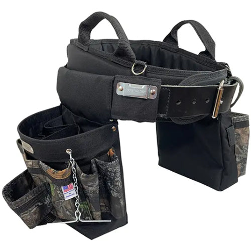 Rack-A-Tiers 46251, The Ultimate Electrician's 'Max Comfort Tool Belt' by Boulder Bag, Camo, Size Small (24″ – 27″)