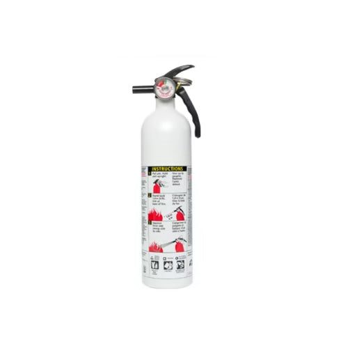 Kidde 468030MTL, 1-A:10-B:C Multipurpose Home Series White Fire Extinguisher, 2.5 Lbs, Suitable for use on Most Common Fires