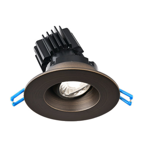 Lotus LRG3-3018K-HO-ORB, 3" Round Oil Rubbed Bronze Regressed Gimbal LED High Output 11W, 120VAC, Dim to Warm 3000-1800K, 770 Lumens, Dimmable, 38° Beam Angle