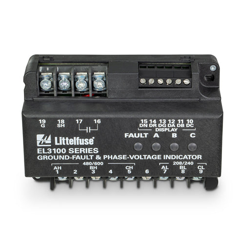 Littelfuse EL3100-00, EL3100 Series, Ground-Fault & Phase-Voltage Indicator, 208/600VAC