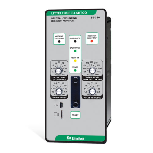 Littelfuse SE-330-01-00, SE-330 Series, Neutral-Grounding-Resistor Monitor, 120/240VAC/DC, Communications USB DeviceNet, Normally Open