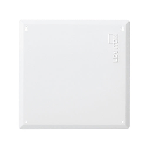 Leviton 47605-14C, 14'' Structured Media Flush Mount Cover, Metal, White
