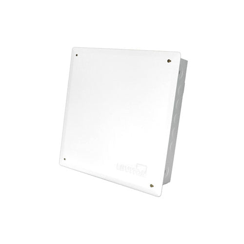 Leviton 47605-1MG, 14'' Structured Media Enclosure for Multi-Dwelling Unit Applications, Configuration A, Flush Mount Cover, White