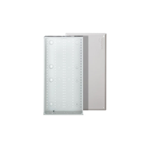 Leviton 47605-28W, 28'' Structured Media Enclosure and Flush Mount Cover, Metal, White