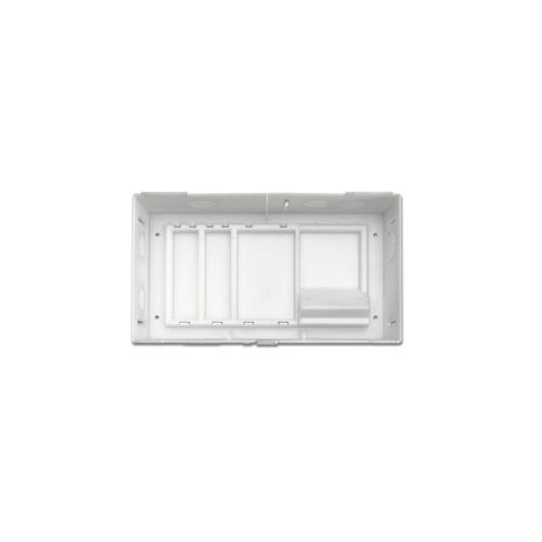 Leviton 47605-MDU, Multi Dwelling Unit Compact Structured Media Enclosure with Cover, Empty, White