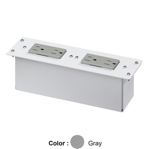 Leviton 47605-NDP, Non-Surge AC Power Module (Two Duplex Gray Receptacles)