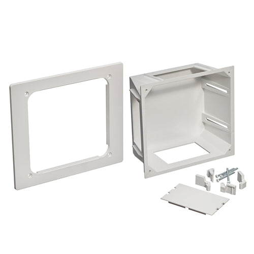 Leviton 47617-REB, Recessed Entertainment Box (REB) with Low-Profile Frame, White