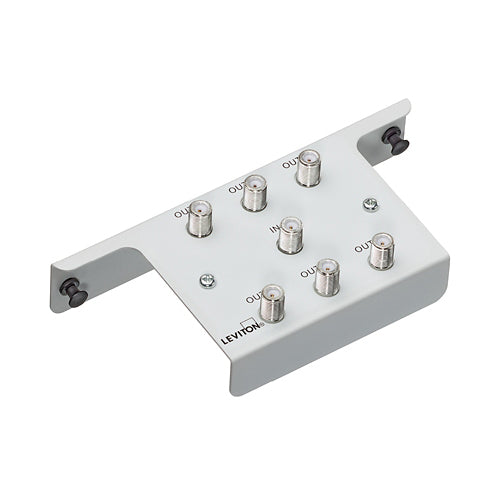 Leviton 47690-6C2, 1x6 Passive Video Splitter Module w/Bracket for 14'', 21'', 28'', and 42'' SMCs