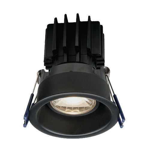 Lotus LRG3-3018K-HO-TT-BK, 3" Round Black Regressed Gimbal LED High Output 11W, Thin Trim, 120VAC, Dim to Warm 3000-1800K, 770 Lumens, Dimmable, 38° Beam Angle