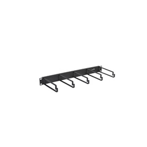 Leviton 49253-6PM, 5-Ring Horizontal Cable Manager, 1RU, 6'' Metal Rings