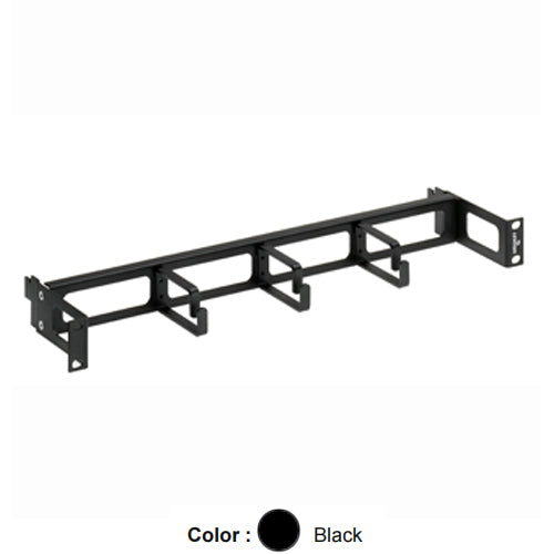 Leviton 49253-RCM, Recessed Horizontal Horizontal Cable Manager, 1RU, 3'' D-Rings