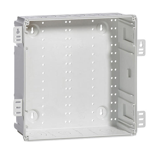Leviton 49605-14E, 14'' Wireless Structured Media Enclosure, Plastic, White