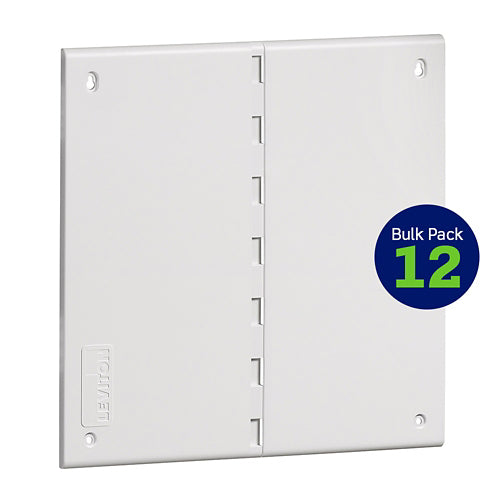Leviton 49605-14F, 14'' Vented Cover, Plastic, White, Bulk Pack of 12